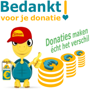 Mascotte Simon - Donaties maken voor het Schildpaddencentrum écht het verschil